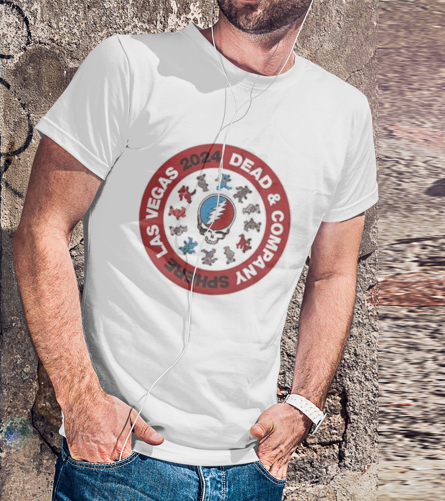 Dead And Company Sphere Las Vegas 2024 Dancing Bears Skull T-Shirt