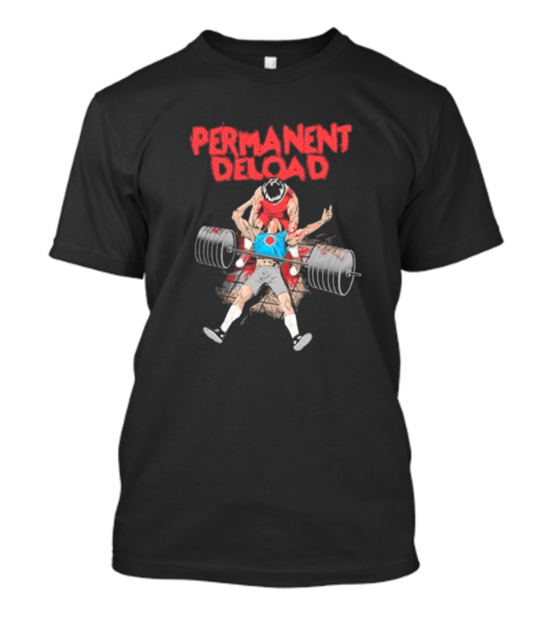 Raskol Permanent Deload Lifting Anime Manga T-Shirt