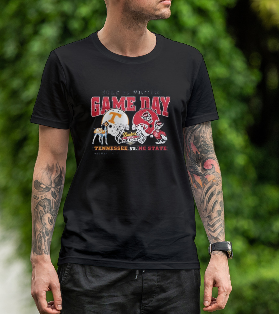 Vols Vs Wolfpack Duke's Mayo Classic Tennessee Vs NC State Game Day T-Shirt