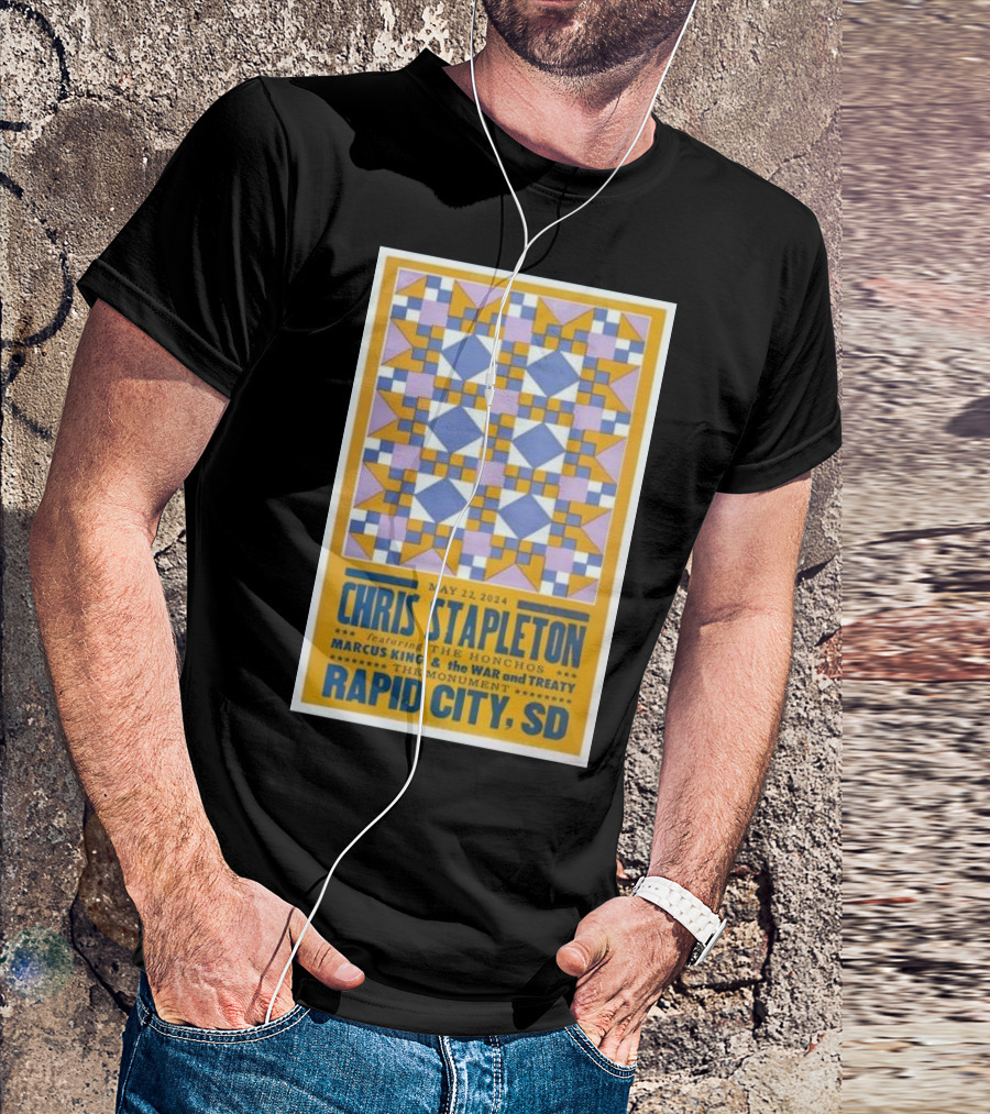 Chris Stapleton Featuring The Honchos Marcus King And The War And Treaty May 22 2024 The Monument Rapid City SD T-Shirt
