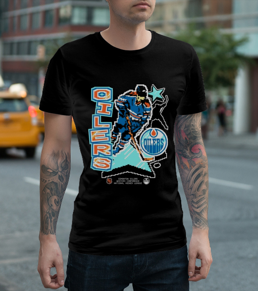 Edmonton Oilers Western Conference National Hockey League Player Retro T-Shirt