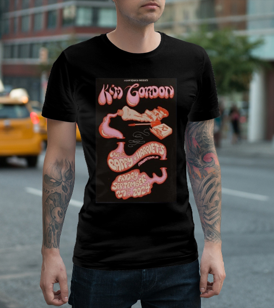 Kim Gordon Live at Pappy and Harriet's Pioneertown CA Friday September 27th T-Shirt