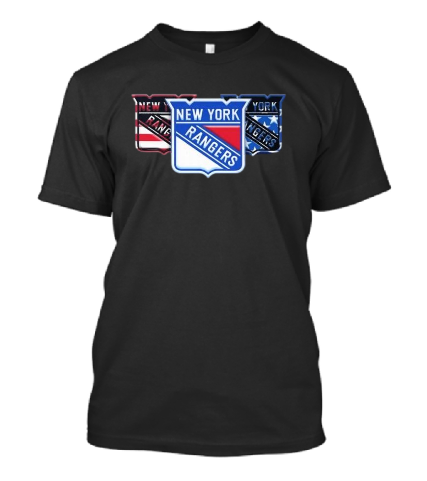 New York Rangers Logo Trio Fan Forever T-Shirt