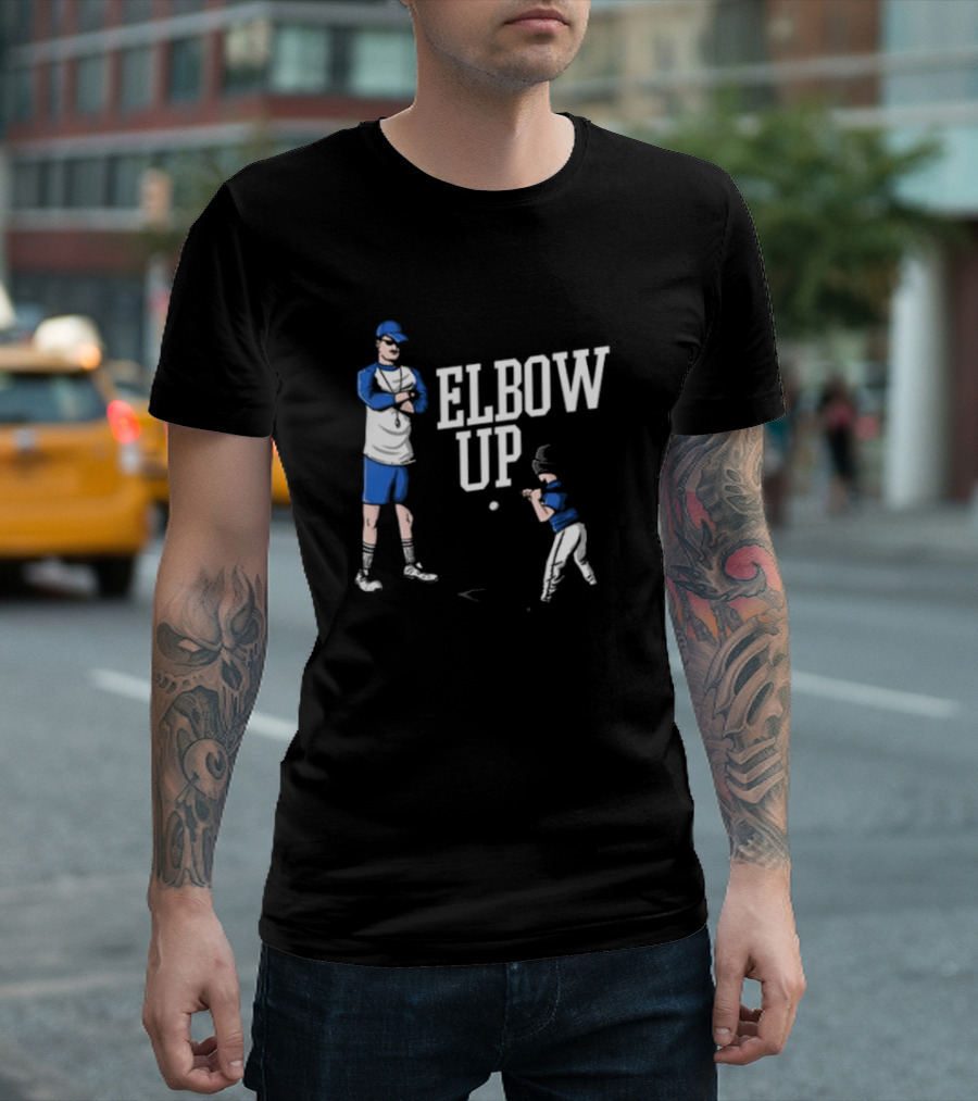 Elbow Up Middleclassfancy Baseball Coach and Young Player T-Shirt