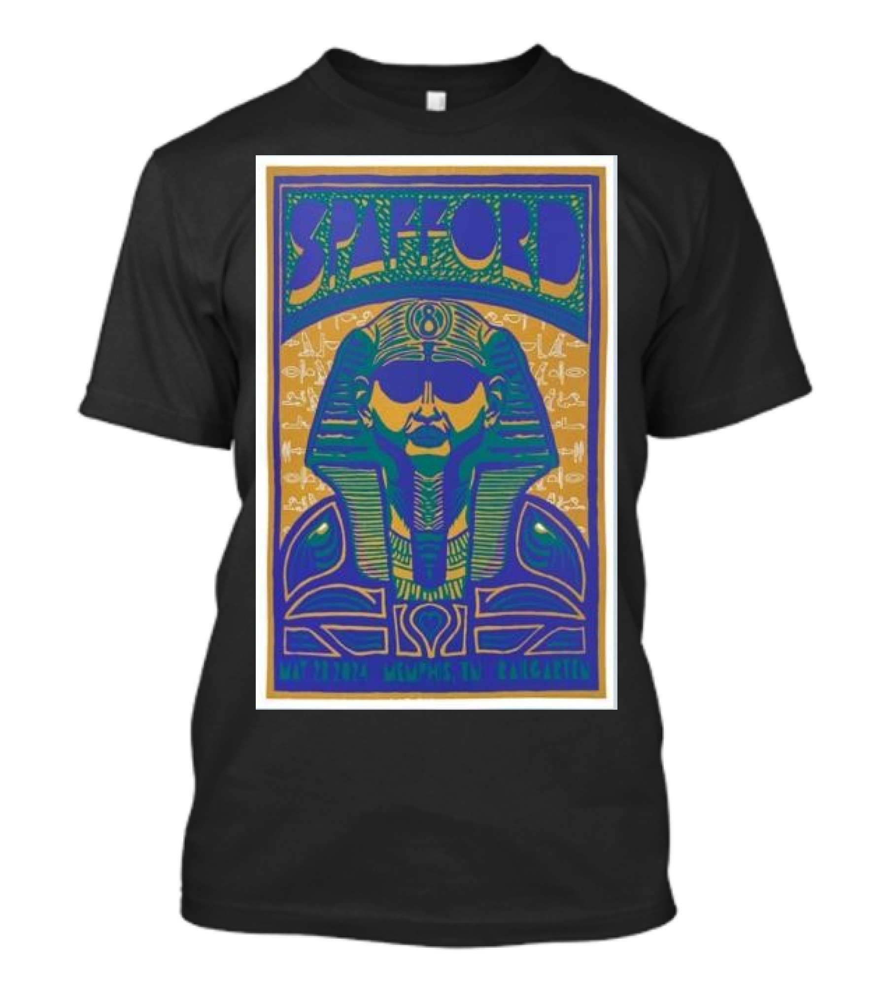 Spafford Memphis TN May 23 2024 Railgarten Egyptian Concert T-Shirt