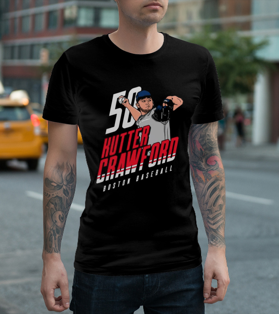 50 Kutter Crawford Boston Baseball T-Shirt