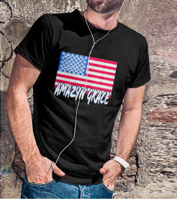 America Flag Amazyn Grace Pepsi Cap Stars T-Shirt
