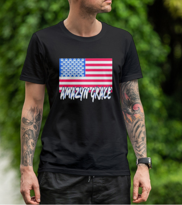America Flag Amazyn Grace Pepsi Cap Stars T-Shirt