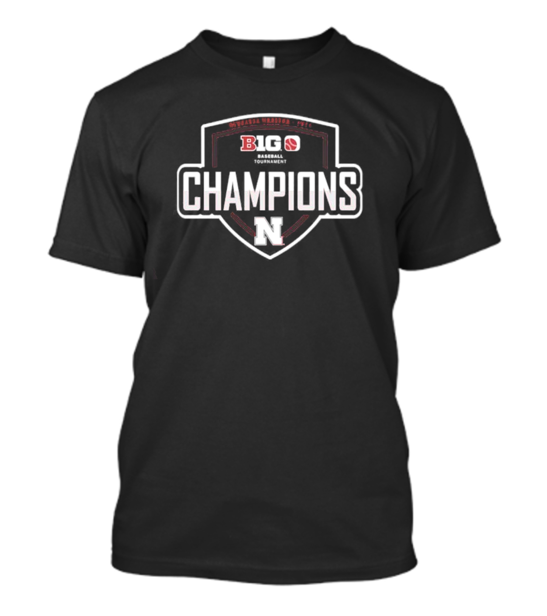 Nebraska Huskers Big 10 Baseball Tournament Champions T-Shirt