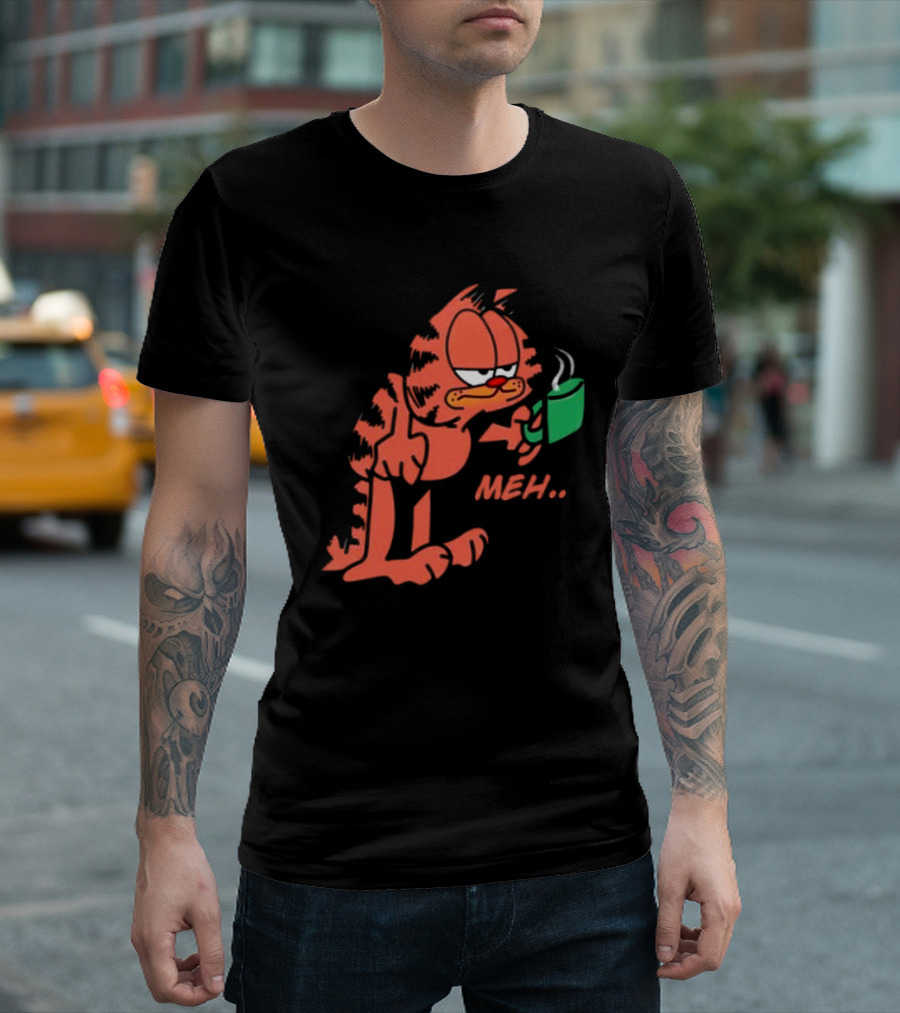 Garfield Meh Coffee Mug Mondays T-Shirt