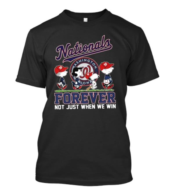 Washington Nationals Snoopy Forever Not Just When We Win Abbey Road Baseball Team Fan T-Shirt