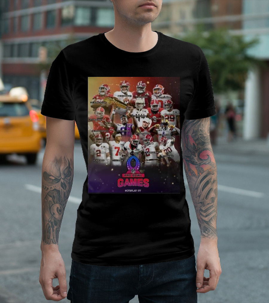 Pro Bowl Games 2024 NFL Players #CFBPlayFF T-Shirt