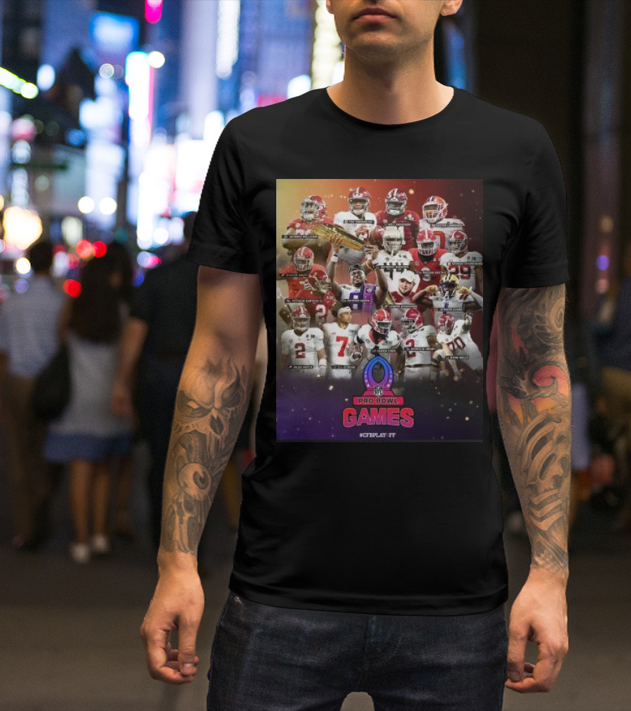 Pro Bowl Games 2024 NFL Players #CFBPlayFF T-Shirt