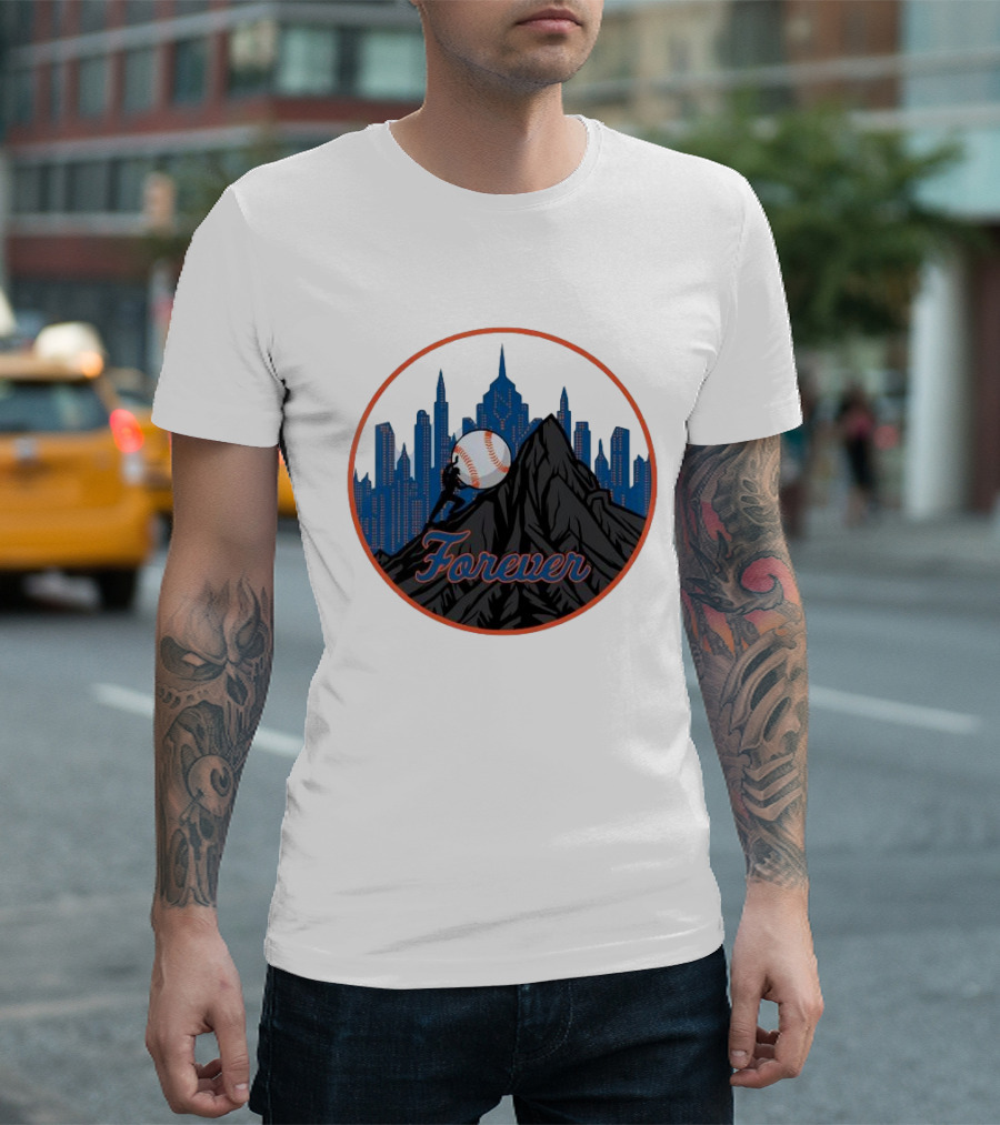 Forever New York Mets City Baseball Skyline T-Shirt