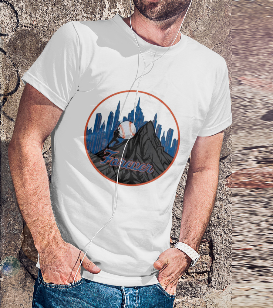 Forever New York Mets City Baseball Skyline T-Shirt