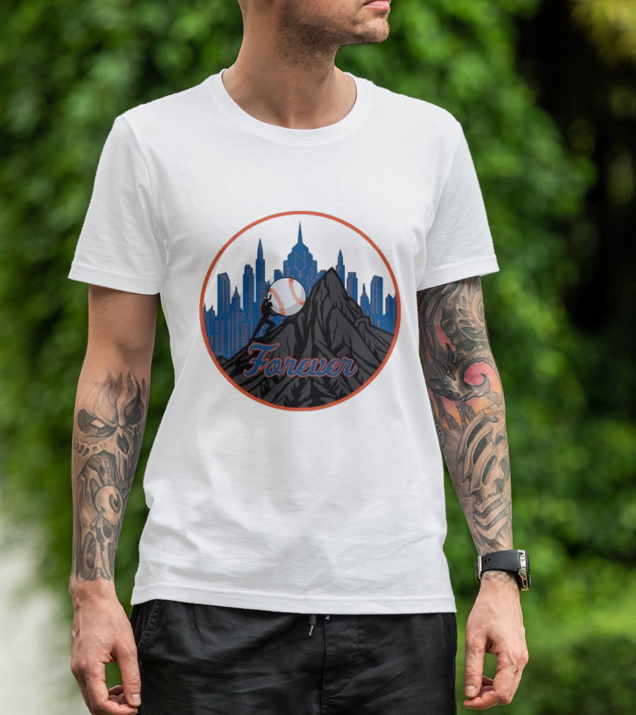 Forever New York Mets City Baseball Skyline T-Shirt