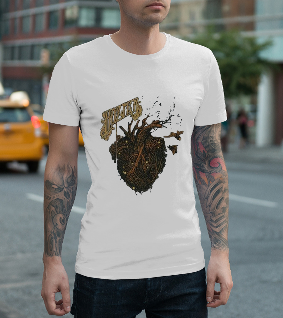 Hozier Heart and Roots Design Noblesville May 28 T-Shirt