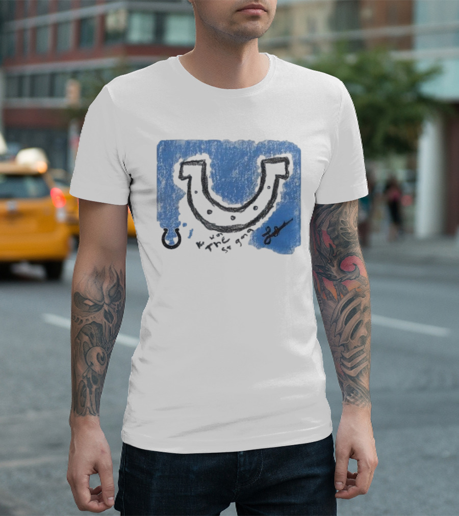 Laiatu Latu Indianapolis Colts Rookie Horseshoe Paint Tri-Blend T-Shirt