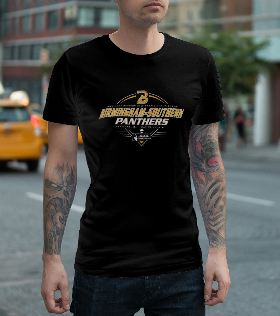 Birmingham-Southern Panthers 2024 NCAA Division III Baseball Championship Eastlake OH May 31-June 6 T-Shirt