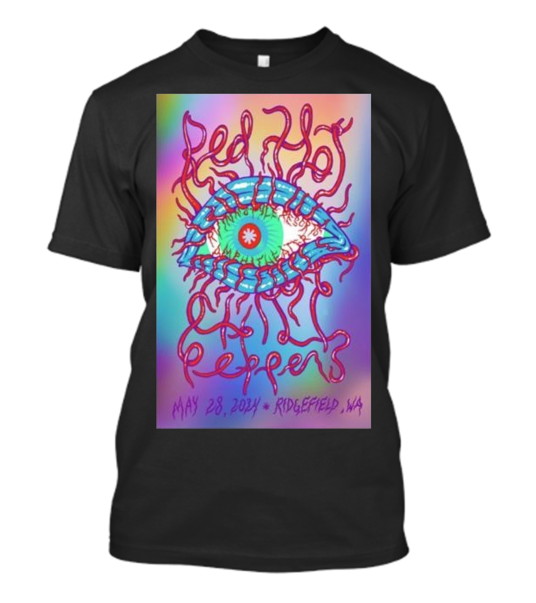 Red Hot Chili Peppers Eye May 28 2024 Ridgefield WA T-Shirt