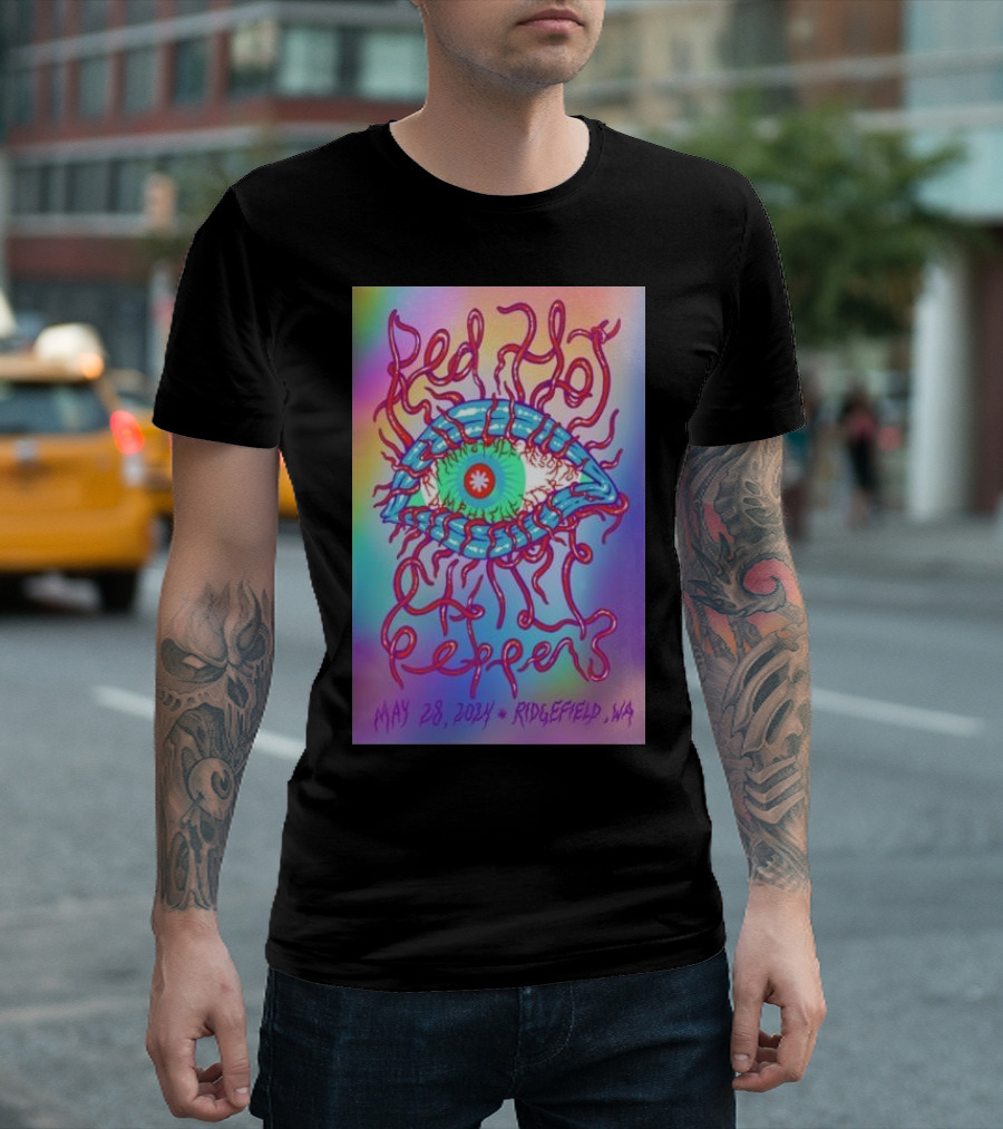 Red Hot Chili Peppers Eye May 28 2024 Ridgefield WA T-Shirt