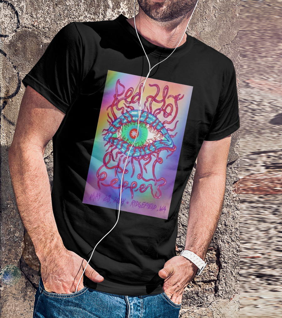Red Hot Chili Peppers Eye May 28 2024 Ridgefield WA T-Shirt