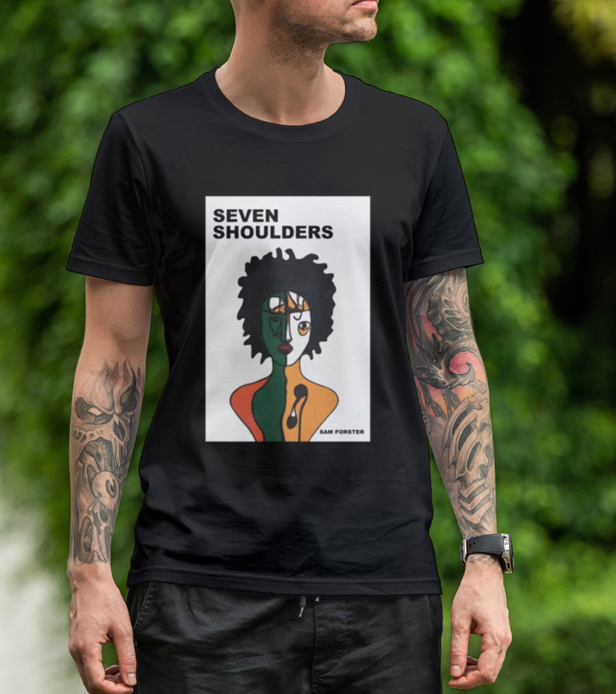 Seven Shoulders Sam Forster Abstract Face T-Shirt