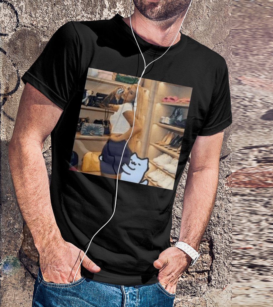 Silly Nub Cat Meme Iggy Azalea Fashion Culture T-Shirt