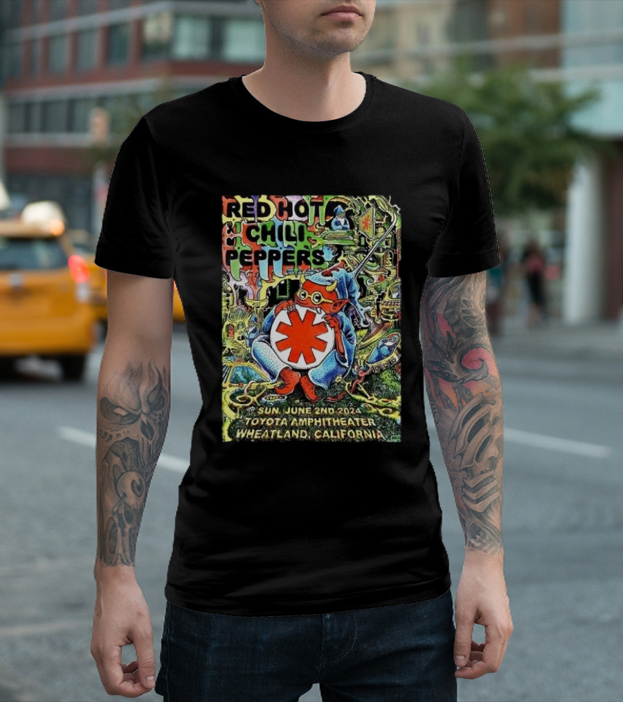Red Hot Chili Peppers Live at Toyota Amphitheater Wheatland California June 2nd 2024 Concert T-Shirt