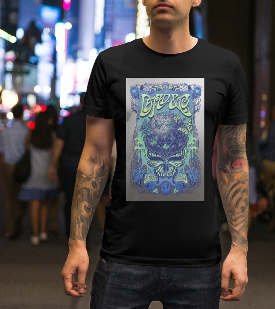 Dead And Company Live Las Vegas Sphere Psychedelic Concert T-Shirt