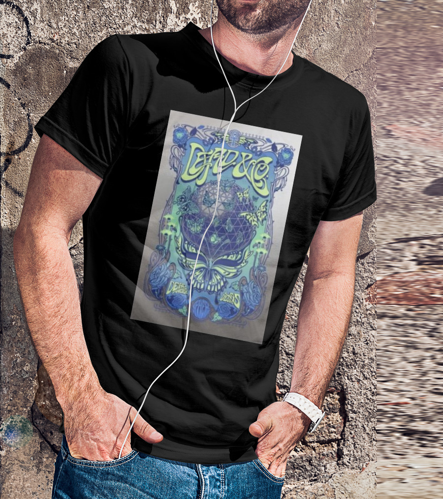 Dead And Company Live Las Vegas Sphere Psychedelic Concert T-Shirt