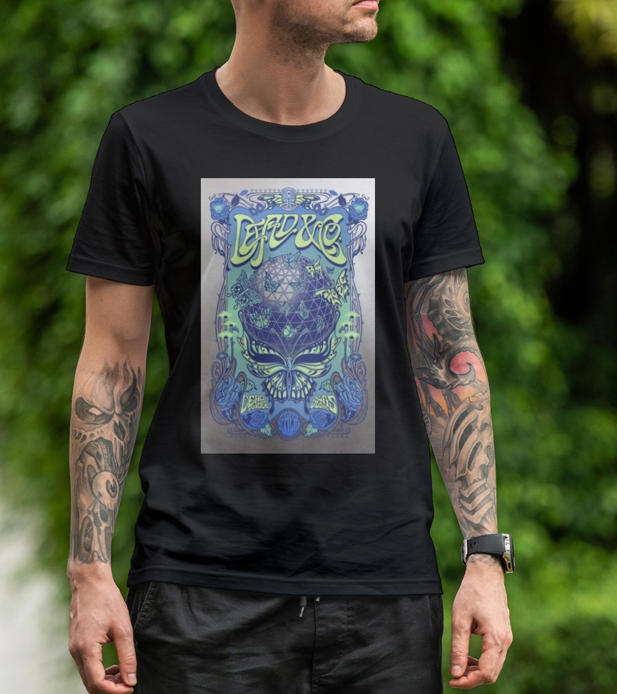 Dead And Company Live Las Vegas Sphere Psychedelic Concert T-Shirt