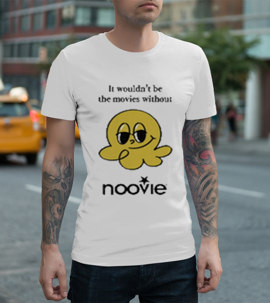 It Wouldn’t Be The Movies Without Noovie Iconic Yellow Mascot T-Shirt