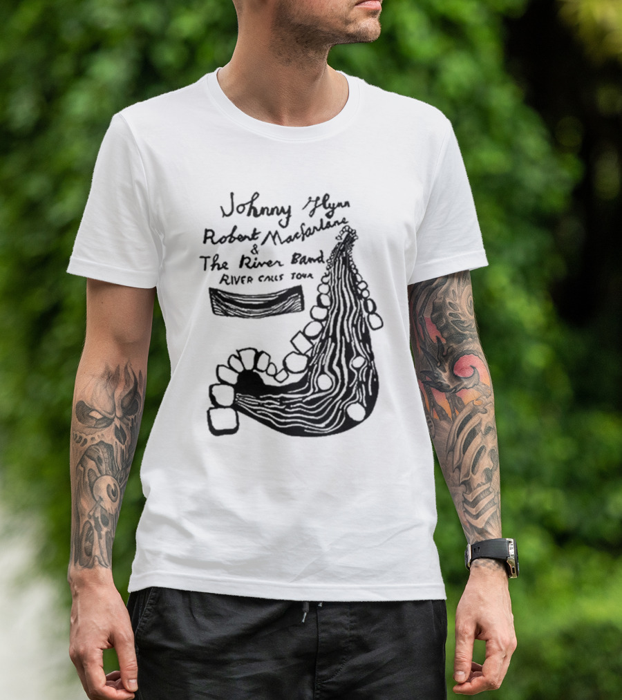Johnny Flynn Robert Macfarlane And The River Band River Calls Tour T-Shirt