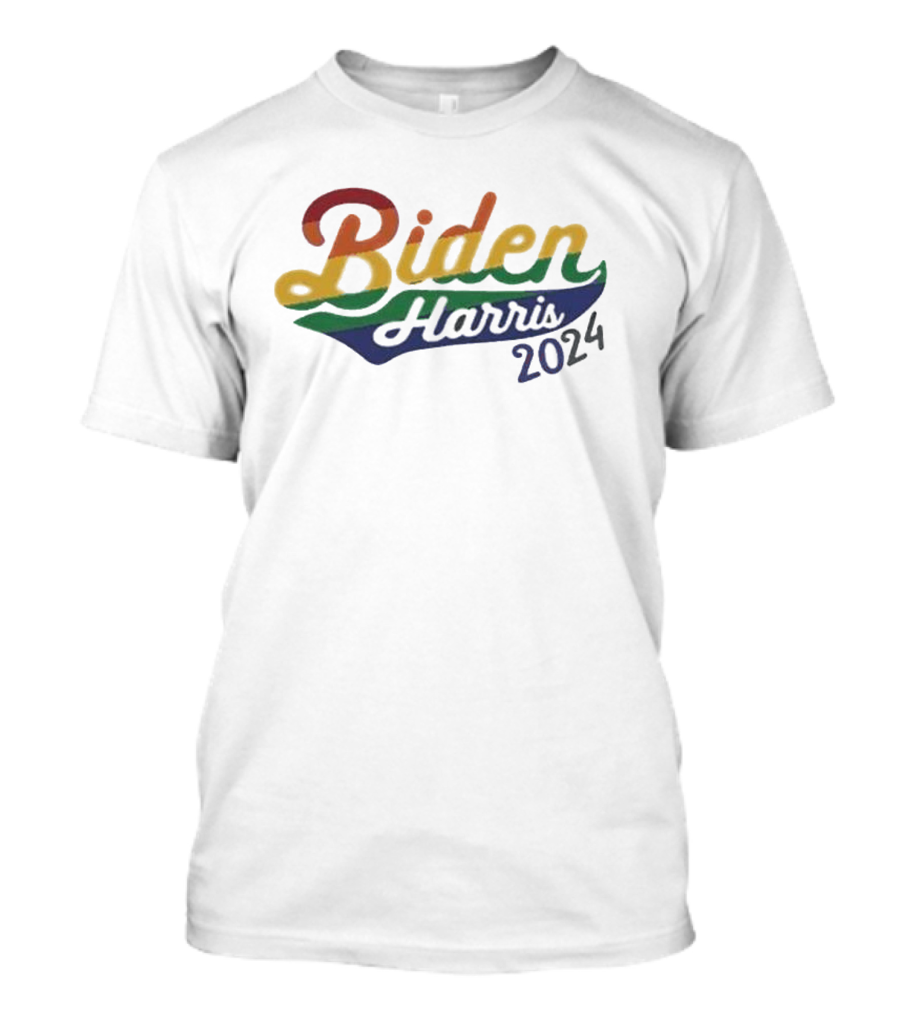 Biden Harris 2024 Rainbow Pride T-Shirt