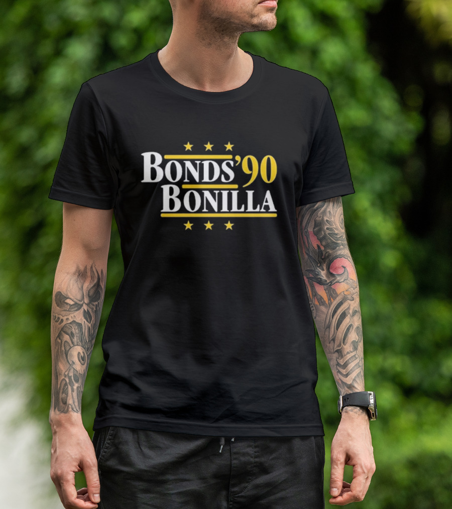 Bonds '90 Bonilla Five Stars Colin Dunlap T-Shirt