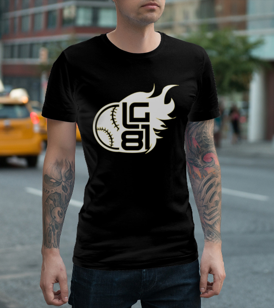 Jeff Passan Luis Gil LG 81 Baseball Flame T-Shirt