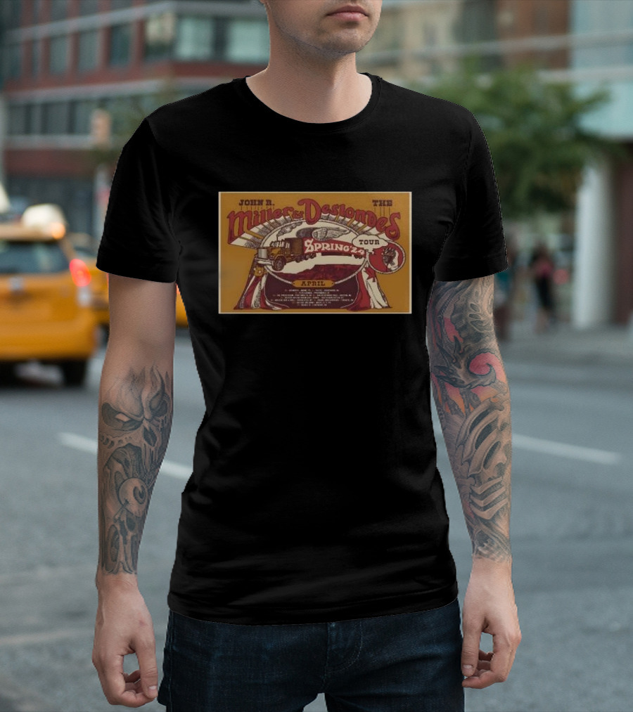 John R. Miller and Deslondes Spring 2024 Tour April T-Shirt