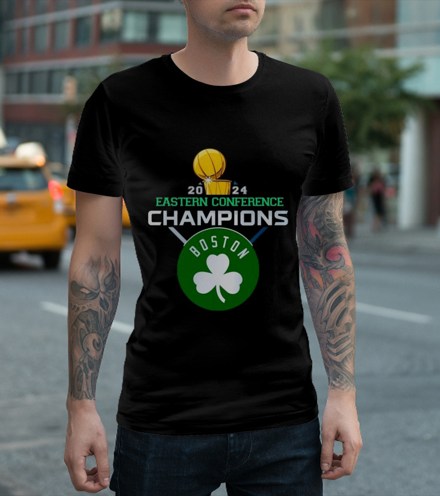 Boston Celtics 2024 Eastern Conference Champions Basketball T-Shirt