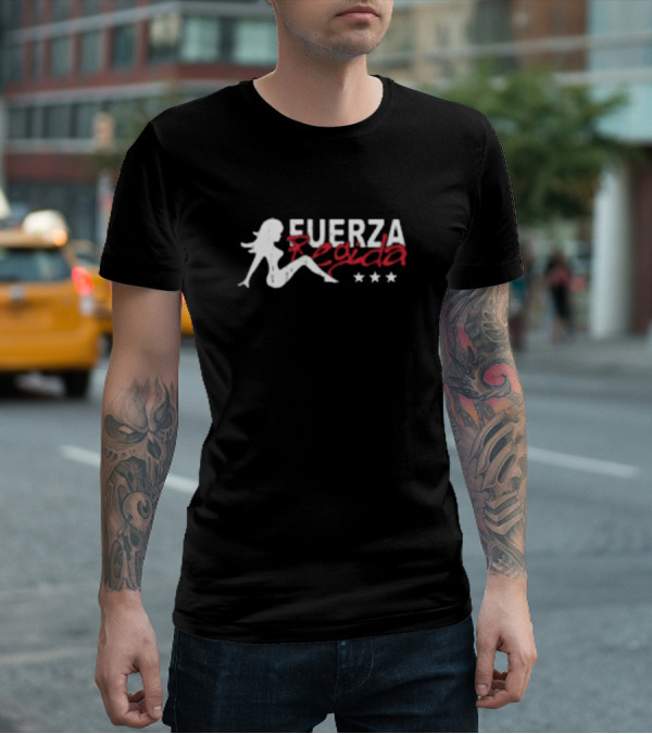 Fuerza Regida Iconic Silhouette Logo Three Stars Fdvp T-Shirt