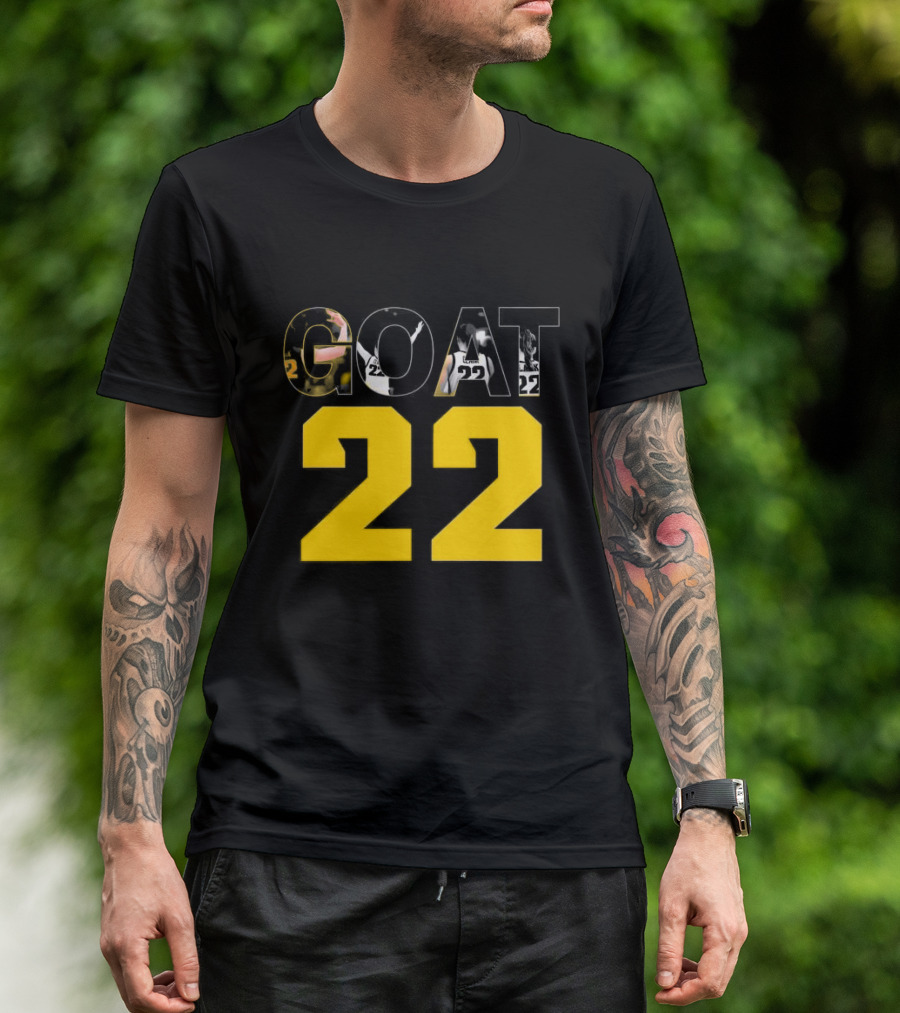 GOAT 22 Caitlin Clark Iowa Hawkeyes Basketball Player Iconic Number T-Shirt