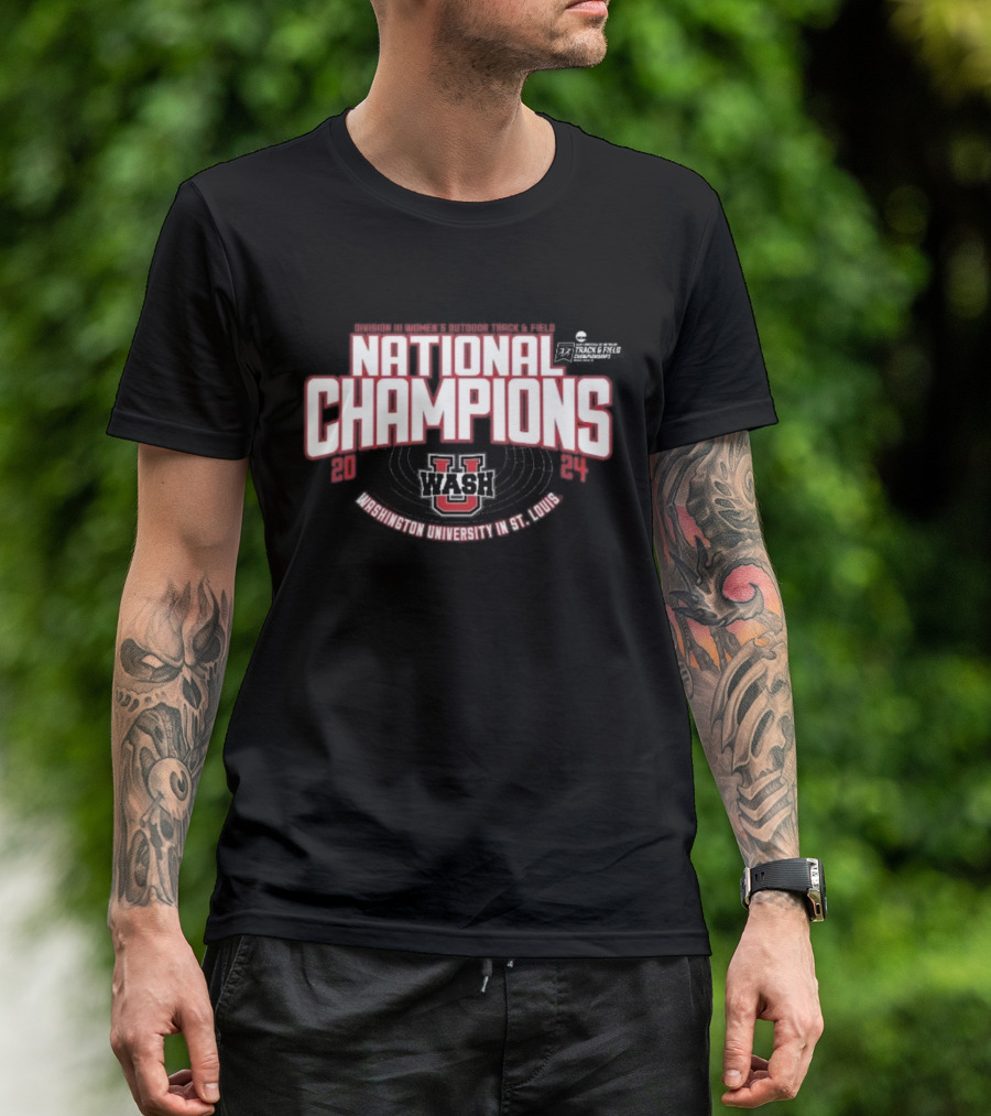 Washington University In St. Louis DIII Women's Outdoor Track And Field 2024 National Champions T-Shirt