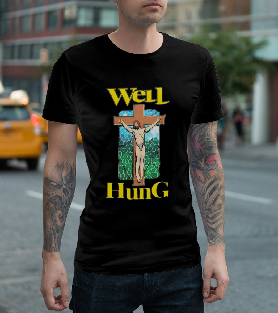 Well Hung Jesus Cross T-Shirt
