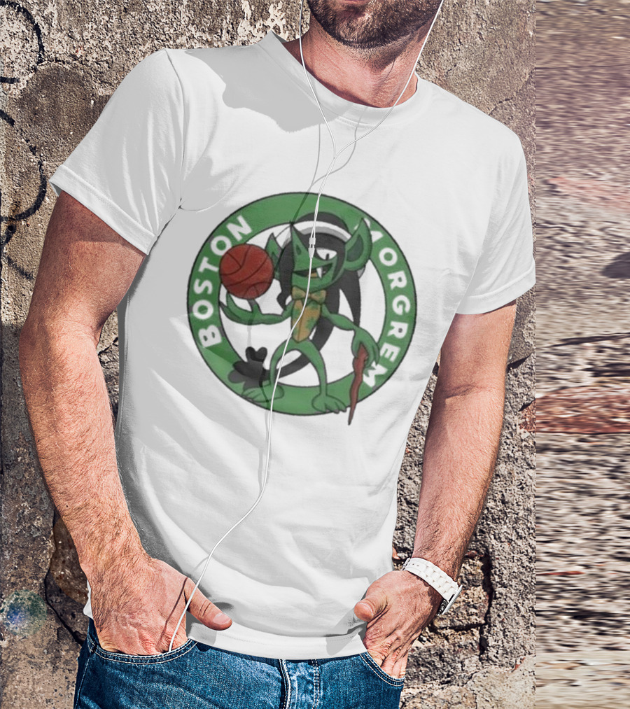 Boston Morgrem 2024 Basketball Mashup T-Shirt