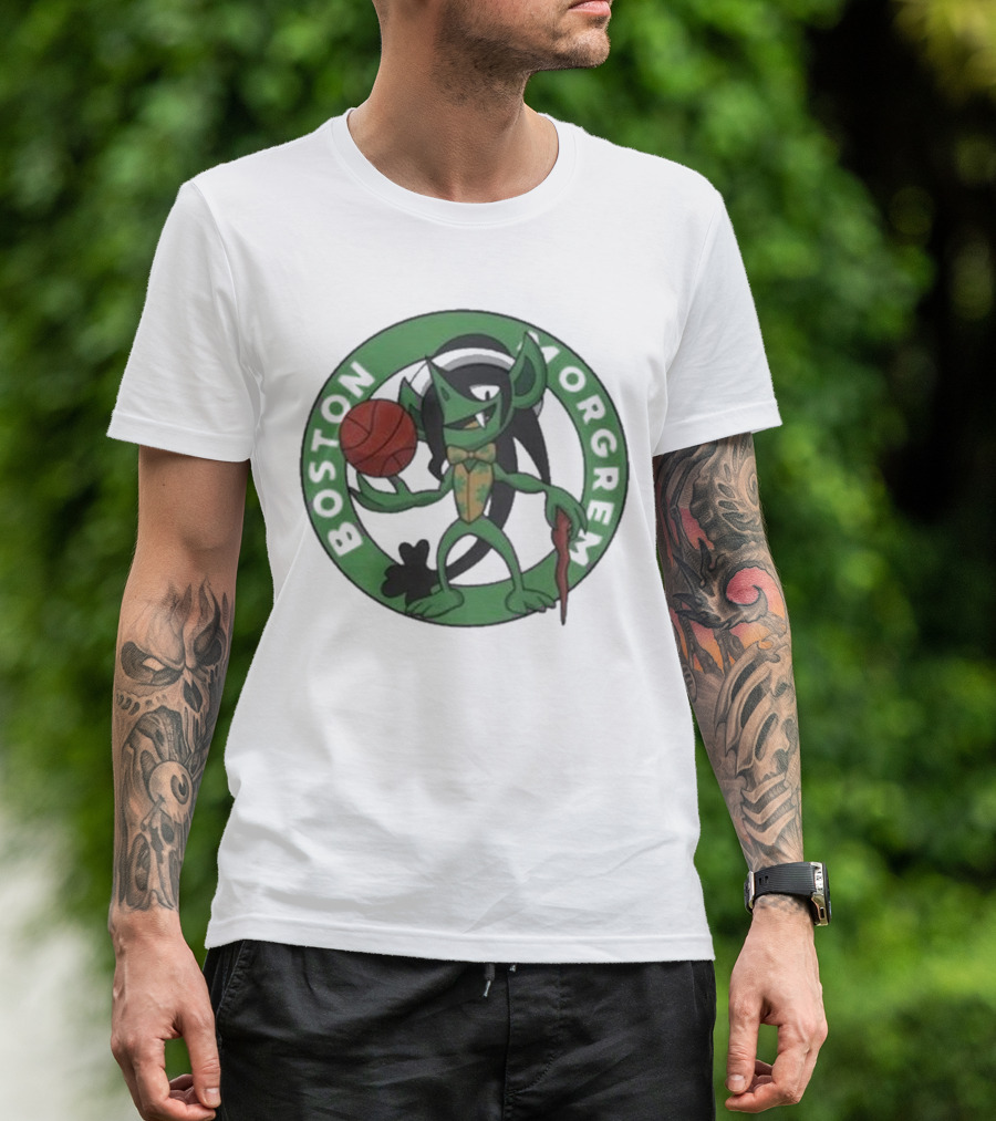 Boston Morgrem 2024 Basketball Mashup T-Shirt
