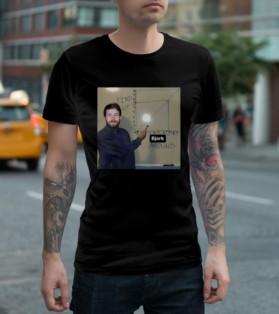 Bjork Find Out Around 2024 Chart Meme T-Shirt