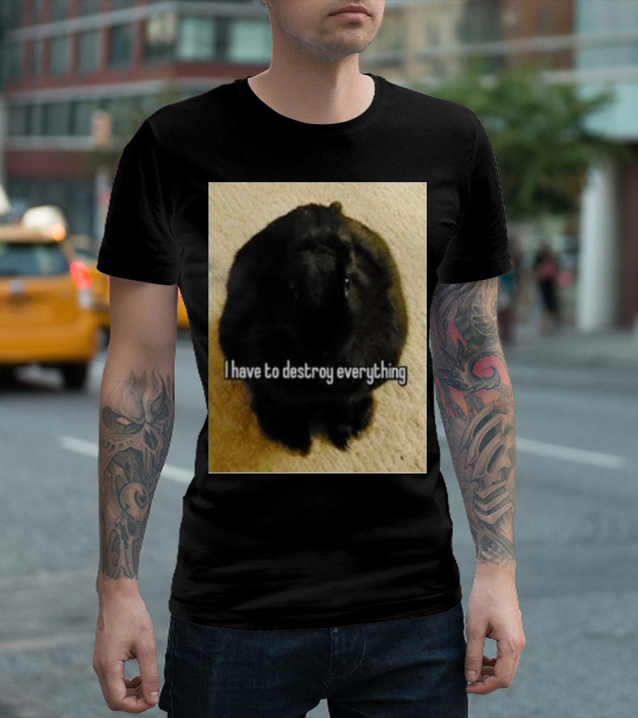 Bnuuy World I Have to Destroy Everything Rabbit T-Shirt