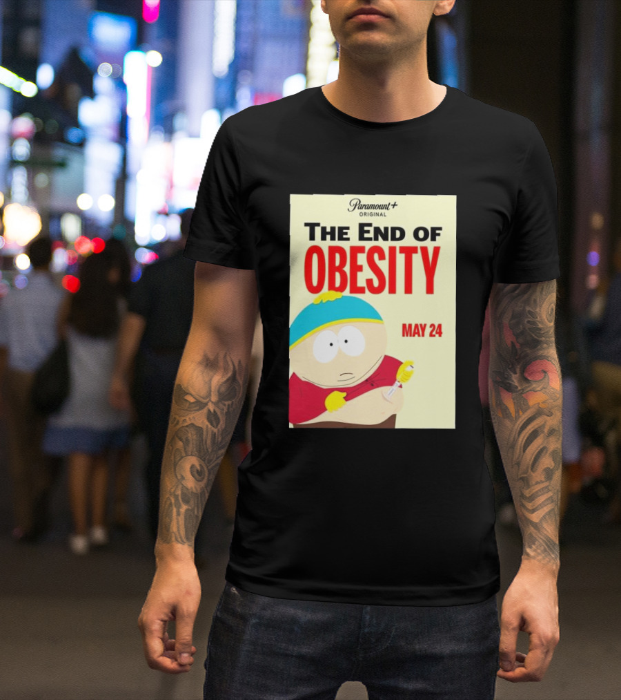 Paramount Original The End Of Obesity May 24 Featuring Iconic Cartoon Character T-Shirt