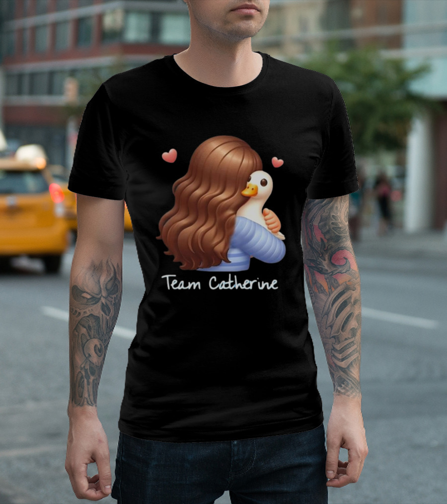 Team Catherine Real Housewives Recaps Duck Emoji Hearts T-Shirt