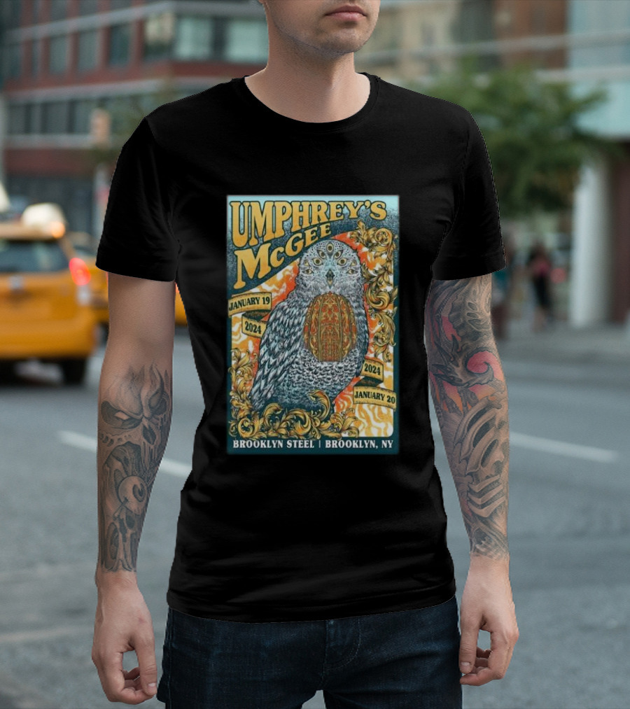Umphrey’s McGee January 19-20 2024 Brooklyn Steel Brooklyn NY T-Shirt